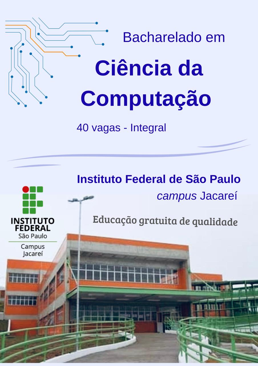 Instituto Federal está com novo curso de Bacharelado em Ciência da ...